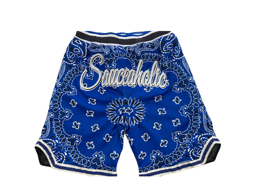 blue bandanna shorts - Sauceaholic